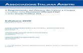 SSOCIAZIONE ITALIANA RBITRI · Edizione 2020 aggiornata al 30 0ttobre FEDERATION INTERNATIONALE DE FOOTBALL ASSOCIATION (FIFA) ... palo della porta e ad angolo retto rispetto alle