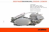 RA 250SX 250 300EXC 04 D - Daidut Enduro · 2017. 2. 13. · 250/300 sx, sxs, mxc, exc exc-e, exc six days, exc-e six days, xc, xc-w reparaturanleitung manuale di riparazione manuel