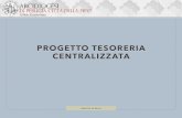 PROGETTO TESORERIA CENTRALIZZATA · 2017. 6. 6. · contratti di tesoreria accentrata (cash pooling): gestione centralizzata del fabbisogno ﬁnanziario del gruppo mediante il trasferimento
