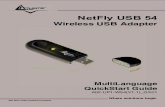NetFly USB 54 - Atlantis-LandV1.1)_GX01.pdfWhere solutions begin ISO 9001:2000 Certified Company NetFly USB 54 Wireless USB Adapter MultiLanguage QuickStart Guide A02-UP1-W54(V1.1)_GX01