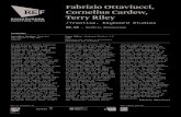 Fabrizio Ottaviucci, Cornelius Cardew, Terry Riley · 2019. 10. 25. · Cornelius Cardew, Treatise (da pag 20 a pag 44) 1963/67 Terry Riley, Keyboard Studies 1-2 1966 Versione per