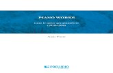 Piano Works - PreludioMusic · 2019. 7. 24. · Aldo Finzi PIANO WORKS tutte le opere per pianoforte (1918-1938) REVISIONE a cura di Simonetta Heger