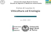 Corso di Laurea in Viticoltura ed Enologia...2020/04/20  · trasformazione per la produzione ed l'invecchiamento del vino e di altri prodotti enologici, della gestione delle fermentazioni,