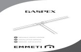 GASPEX · 2020. 11. 26. · UNI EN 751-3 – Materiali di tenuta per giunzioni metalli-che filettate a contatto con gas della 1a, 2a e 3a famiglia e con acqua calda – Nastri di