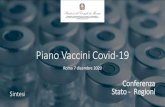 Piano Vaccini Covid-19avviato le prime revisioni cicliche (rolling review) dei candidati vaccini anti COVID-19. I primi vaccini potrebbero essere disponibili già a partire da gennaio
