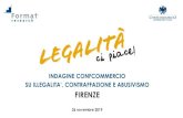 FIRENZE · 2019. 11. 26. · FIRENZE INDAGINE SUI CONSUMATORI DI FIRENZE Illegalità | Il livello di informazione sulle sanzioni amministrative - Nella città di Firenze l’89,2%