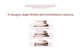 Il disegno degli Ordini dell'architettura classica · 2014. 11. 19. · il raggio per l'ordine dorico, dividendolo in trenta minuti; Vignola, invece, adotta in ogni caso come modulo