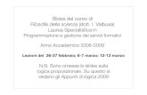 Slides del corso di - Università degli Studi di Verona...Università degli Studi di Verona Filosoﬁa della scienza 2008/2009 Facoltà di Scienze della Formazione Corso di Laurea