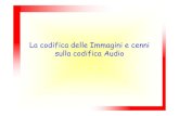 La codifica delle Immagini e cenni sulla codifica Audio · 2012. 1. 19. · La memorizzazione delle immagini • Le immagini digitali sono memorizzate su file con diversi formati
