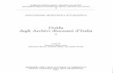 Guida degli Archivi diocesani d'Italia. II · 2020. 4. 17. · Guida degli archivi diocesani « unità » per indicare la moltep li cità dei pezzi, invece di aggiungere anche la