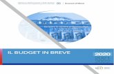 IL BUDGET DELLO STATO IN BREVE PER IL TRIENNIO ...IL BUDGET DELLO STATO IN BREVE PER IL TRIENNIO 2020 - 2022 3 Il Budget a Legge di Bilancio 2020 – 2022 Il Budget illustra i costi