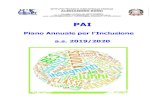 PAI - Istituto Tecnico Industriale Statale A.Rossi · 2019. 10. 30. · Piano Annuale per l’Inclusione a.s. 2019-2020 Premessa Il Piano Annuale per l'Inclusione (PAI) secondo la