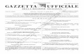 DELLA REGIONE SICILIANA · 2014. 4. 11. · La Gazzetta Ufficialedella Regione siciliana (Parte prima per intero e i contenuti più rilevanti degli altri due fascicoli per estratto)