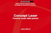 AITA: Associazione Italiana Tecnologie Additive - Concept Laser Rappresentanze macchine utensili Tecnologie per lavorazioni meccaniche Concept Laser Fusione Laser delle polveri Seite