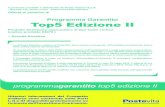 Programma Garantito Top5 Edizione II - Poste Italiane · 2019. 8. 13. · Garantito Top5 Edizione II. L’investimento finanziario è volto a correlare il valore del capitale a scadenza,