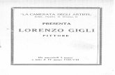 1930 - Lorenzo Giglilorenzogigli.org/catalogos/1930.roma.pdf · 2020. 7. 22. · Il Consigliere artistico della Camerata per esþosizioni individuali è normalmente in sede ogni giorno