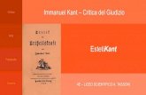 Critica Immanuel Kant Critica del Giudizio Arte · 2019. 10. 2. · 4E –LICEO SCIENTIFICO A. TASSONI Immanuel Kant –Critica del Giudizio Sezione «Critica» curata da Lorenzo