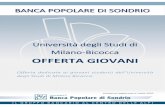 OFFERTA GIOVANI - Università degli Studi di Milano-Bicocca · 2020. 7. 9. · Offerta dedicata ai giovani studenti dell’Università degli Studi di Milano Bicocca e disponibile