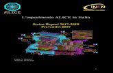 L'esperimento ALICE in Italia...2.4 Offline Computing 15 2.5 Physics Analysis 16 ... Status Report 2017-2018 ... FMD, T0, V0) for global event characterization and triggering are located
