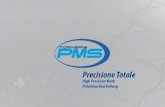 Precisione Totale - Torneria PMS · 2013. 8. 29. · Torneria P.M.S è un’azienda nata nel 1962. Grazie all’intra-prendenza del fondatore Luigi Michelazzo è riuscita ad affer-marsi