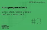 Enzo Mari, Open Design before it was cool...Enzo Mari, cinque volte “Compasso d’oro”, è un artista e designer italiano, tra i più influenti nel panorama mondiale. Le sue ricerche