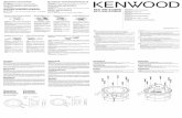 KFC XW1212 1012DVC R0 - KENWOOD Italy · 2015. 5. 20. · possiedono indicatori, collegateli ad una sorgente di energia a 12V di c.c. a terra negativa. Tensión de alimentación —