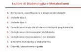 Lezioni di Diabetologia e Metabolismo - SID Italia...Lezioni di Diabetologia e Metabolismo 1. Definizione, classificazione e diagnosi del diabete 2. Diabete tipo 1 3. Diabete tipo