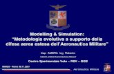 Modelling & Simulation: “Metodologia evolutiva a supporto ... slide.pdfAeronautica Militare Vision dell’Aeronautica Militare Allo scopo di affrontare in maniera efficace quanto