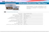 ICHA TCNICA Chemibitume EB FlexICHA TCNICA 1/4 Chemibitume EB Flex Resina epoxi bituminosa flexible de dos componentes y alta resistencia a la intemperie, especialmente indicada para