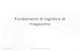 Fondamenti di logistica di magazzinologikon.it/gallery/logistica di magazzino pacchetto... · 2019. 2. 18. · IL MAGAZZINO NELLA SUPPLY CHAIN Ezio Versace Consulenze e Formazione