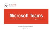 Microsoft Teams · 2020. 12. 28. · Eventi live fino a 10.000 partecipanti Chat e comunicazioni 1:1 tramite menzione Condivisione di file, materiale, video ... Pianifica un evento