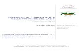 RAPPORTO 2011 SULLO STATO DELLE PROVINCE DEL LAZIOdownload.repubblica.it/pdf/2011/locali/roma/sintesi... · 2011. 12. 16. · 2011 (acqua pubblica, nucleare e legittimo impedimento)