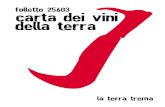 La Terra Trema · 2016. 5. 10. · La Carta dei Vini della Terra Folletto 25603 Vini rossi La Viranda, Calamandrana, Asti, Piemonte San Giovanni ai Cipressi barbera 2,502014 € 8,00