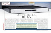 AESTHETIX RHEA - Audio Reference · 2013. 10. 4. · bile - per non dire più ragionevole, dati il costo e soprattutto l'ingombro dell'IO - Rhea, uno dei più versatili e interessanti