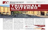 | TRIBUNALE 2019... · 2019. 2. 11. · Newspaper Aste - Tribunale di Viterbo N° 39 / 2019 Pagina 3 Arriga. Informazioni c/o sede Cudevit - stanza n. 8 - Tribunale di Viterbo - Responsabile
