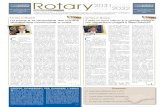 Rotary 20312032 · “L’Anno Rotariano che verrà”, con le note di Lucio Dalla, è l’ini-zio della relazione di Sergio, che ci racconta brevemente la storia della sede dell’odierna