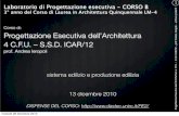 Corso di: Progettazione Esecutiva dell’Architettura 4 C.F.U. – … prodotti.pdf · 2011. 11. 24. · v. AA.VV., Manuale di Progettazione Edilizia vol.4, ed.Hoepli, Milano, 1992