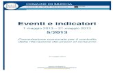 Eventi e indicatori - Brescia5 Indici armonizzati a livello UE (IPCA) (base 2005=100) – Maggio 2012 – Maggio 2013 100 102 104 106 108 110 112 114 116 118 120 mag-12 giu-12 lug-12