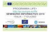 SEMINARIO INFORMATIVO 2010...IL PROGRAMMA LIFE+ 2010 IN ITALIA Il budget 2010 per l’Italia è € 21,430 milioni Priorità nazionali Numero di proposte: • 2007: 172 proposte, 26