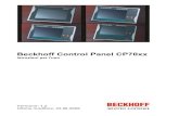 Beckhoff Control Panel CP70xxindustriale prima di ogni operazione di pulizia di Control Panel per non premere inavvertitamente i tasti. INDUSTRIE ELEKTRONIK Eiserstraße 5 / D-33415