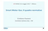Smart MeterGas: Il quadro normativo - IoThingsMilanUNI/TS 11291-11-2:2016 Sistemi di misurazione del gas - Dispositivi di misurazione del gas su base oraria - Parte 11-2: Modellodati