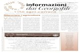 Anno IV n. 2 1 settembre 2010 informazioni dai Georgofilit:agri-cultura informazioni dai Georgofili Anno IV n. 2 1 settembre 2010 “Poste Italiane s.p.a.– Spedizione in Abbonamento