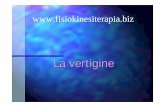La vertigine - FISIOKINESITERAPIA-NEWS.ITfisiokinesiterapia-news.it/NewDownload/vert.pdf · Eziologia: • virale • embolica • (autoimmune) Quadro clinico: sindrome vestibolare