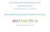 MATEMATICA · 2020. 7. 6. · logico- matematica, si guideranno gli alunni a raggiungere gli obiettivi fissati utilizzando il corpo, con giochi ed attività collettive di piccolo