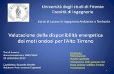 Università degli studi di Firenze Facoltà di Ingegneria · 2017. 7. 19. · •Energia mareomotrice •Energia dal gradiente termico oceanico •Energia dalle correnti sottomarine