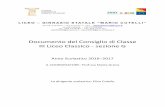 Homepage Istituto Scolastico - Documento del Consiglio di … · 2018. 1. 3. · Anno Scolastico 2016–2017 : IL COORDINATORE: Prof.ssa Maria Greco : La dirigente scolastica ...