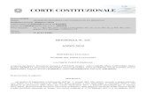 SENTENZA N. 101 ANNO 2018 - Diritto & ContiPresidente LATTANZI - Redattore CAROSI Udienza Pubblica del 07/03/2018 Decisione del 07/03/2018 Deposito del 17/05/2018 Pubblicazione in