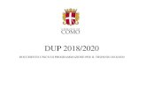 DUP 2018/2020 - Comune di Como | Comune di Como...Nella Nota di aggiornamento del Documento di economia e finanza 2017 il Governo stima per l’anno in corso un indebitamento netto