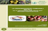 per la valorizzazione della attività agro - alimentari tradizionali locali · 2015. 11. 9. · Le De.Co per la valorizzazione delle attività agro-alimentari tradizionali locali