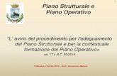 Piano Strutturale e Piano Operativo - Follonica · 2019. 4. 18. · l'adeguamento del Piano Strutturale e per la contestuale formazione del Piano Operativo" Dott.ssa Noemi Mainetto: